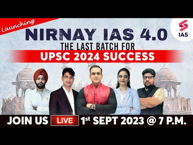 Unveiling Nirnay IAS 4.0: Testbook's Ultimate Batch for UPSC 2024 | Live with Experts!