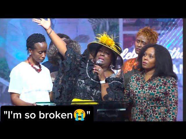 Rev Kathy Kiuna Cries Uncontrollably As She Mourns Her Husband Bishop Allan Kiuna