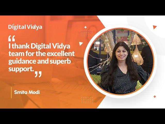 Digital Marketing Course Review by Smita | Digital Vidya