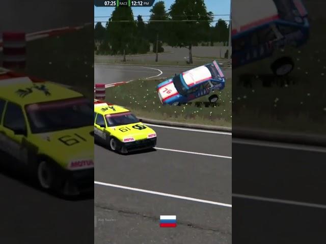 Assetto Corsa-Epic Accident #racing #гонки #simracing #симрейсинг #games #игры #urc #zizhgames#crash