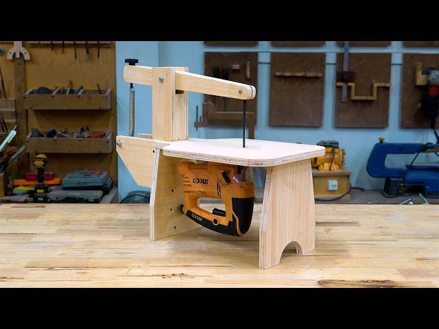 Make Incredible Scroll Saw From Jigsaw - Woodworking Tips and Tricks