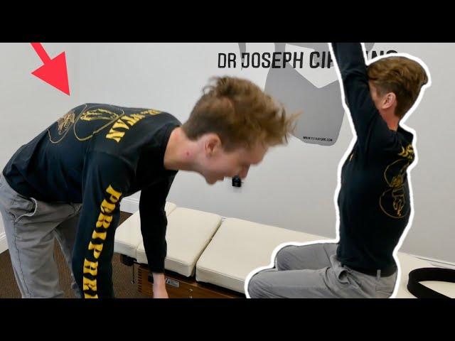 Man with *SEVERE HYPERKYPHOSIS* gets His FIRST Chiropractic Adjustment!