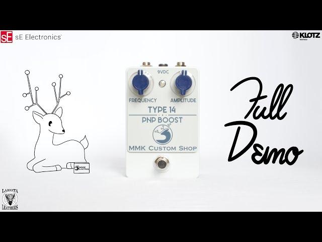 MMK Electrics Type 14 DEMO + REVIEW | Custom Shop Silicon Treble Booster | Unique Overdrive & Boost!