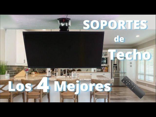 Los 4 Mejores SOPORTES TV de TECHO Mecánicos y Motorizados[Calidad-Precio] del 2024