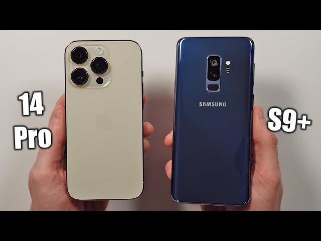 iPhone 14 Pro vs Samsung S9 Plus  Speed Test