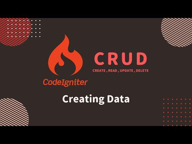 Latest CodeIgniter 4 CRUD tutorial 2022 - #4 Creating Data