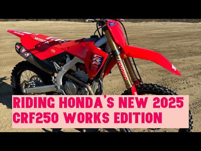 First Laps On The 2025 Honda CRF250R Works Edition