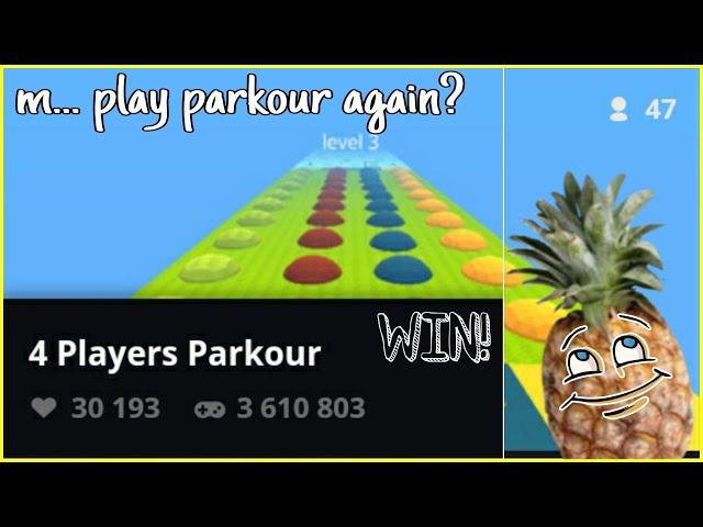 Mm... play parkour again? | 4 Players Parkour - KoGaMa