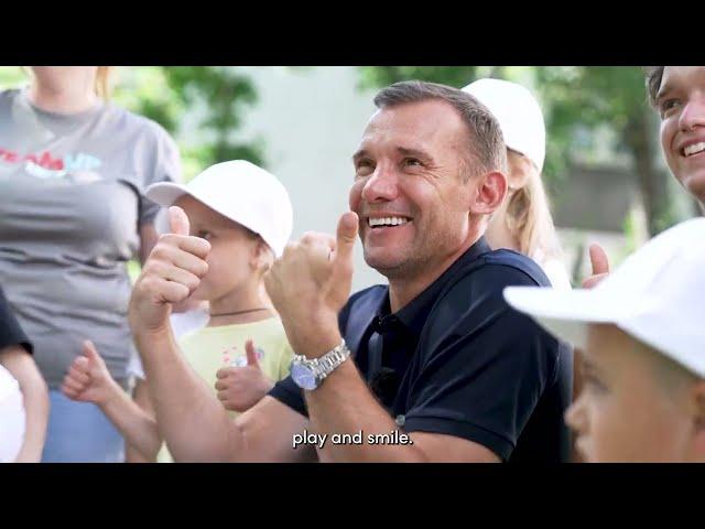 Andriy Shevchenko Makes Emotional Visit To Refugee Children