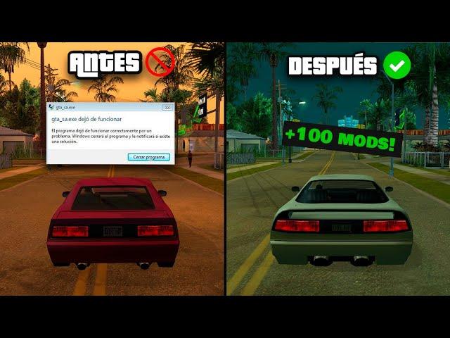 Los MEJORES Mods ESENCIALES para GTA San Andreas 2024 ! *no más crasheos*