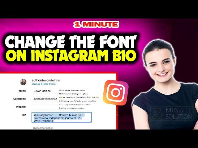 How to change the font on instagram bio 2024 (Quick & Easy)