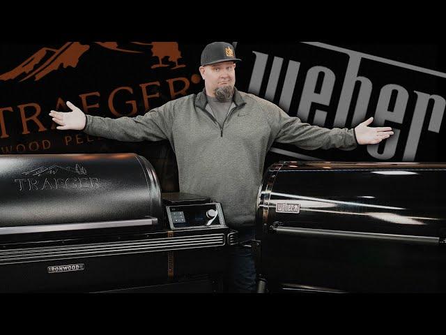 TRAEGER VS WEBER Which Pellet Grill Is Better? | NEW Traeger Ironwood Vs Weber Stealth