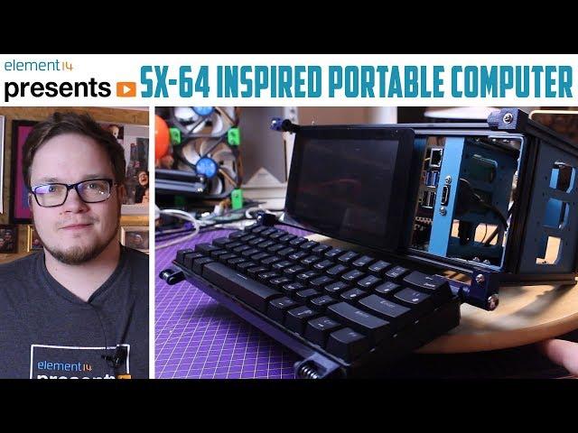 Raspberry Pi 4 SX-64 Inspired Portable Computer