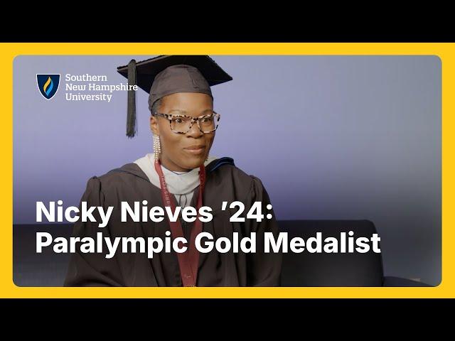 Nicky Nieves ’24 Gets the Gold – And a Graduate Degree