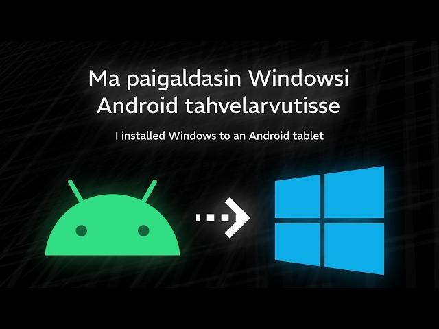 I installed Windows on my Android tablet [KR1]