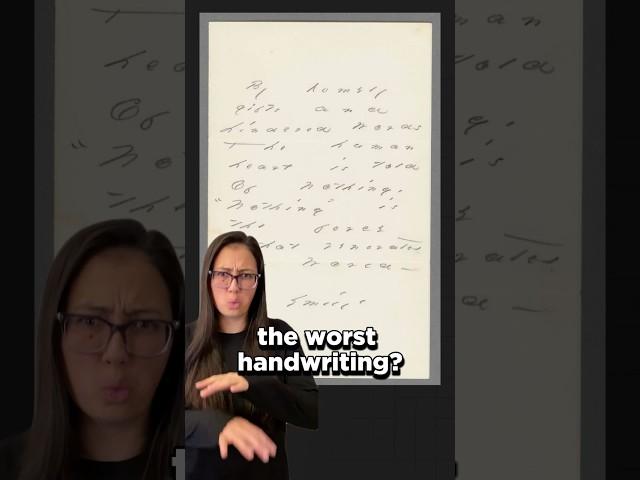 Which Writer Had the Worst Handwriting?