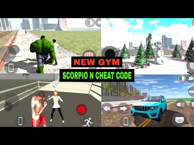 Scorpio N cheat code + hulk power | new update | new gym big aeroplane | indian bike driving 3d