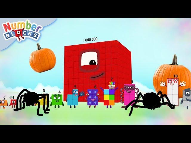 Halloween in Numberland!  Number Magic  Counting to 1000000 | Numberblocks