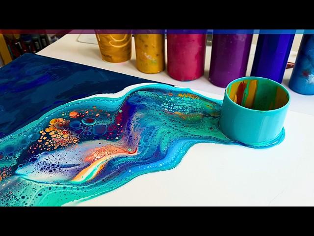 Explore OCEAN Hues With MeThese Colors Make Me Happy! Beautiful Ocean Memories ~ Acrylic Fluid Art