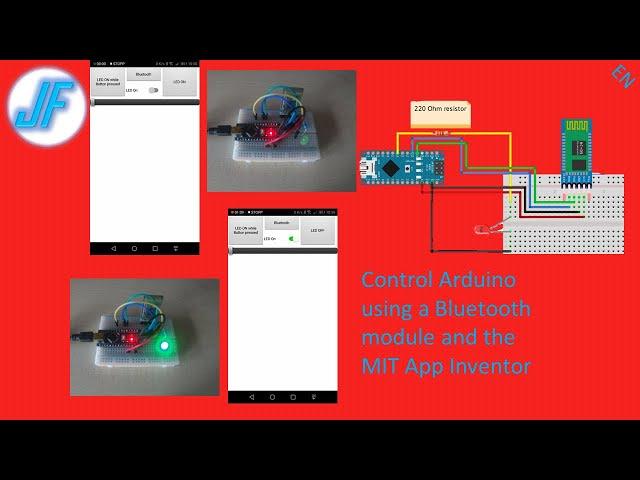 How to control an Arduino using a Bluetooth module and a smartphone (HC-05 and MIT App Inventor 2)