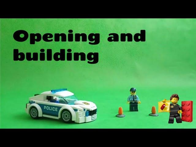 LEGO 60239 | Police Car | opening and building | speed building