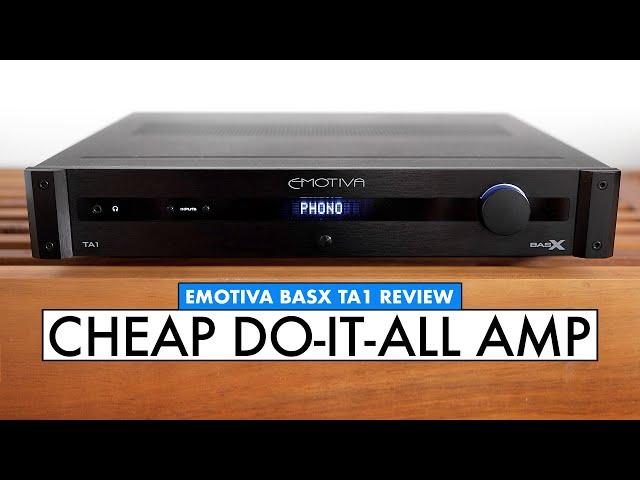 CHEAP AMP with DAC!! EMOTIVA Amplifier - BasX TA1 REVIEW