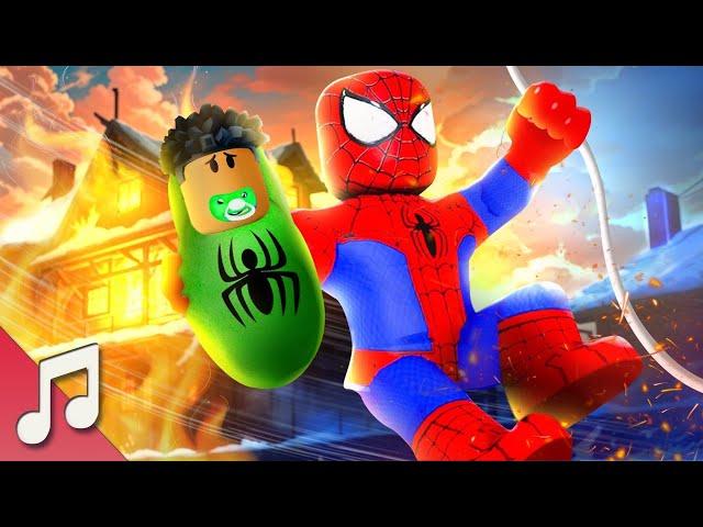 Spider-Man Movie with Roblox Song  Stronger | Adopted By Spider-Man