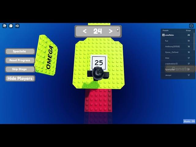 Lucas Long Jump Per Difficulty Chart Obby - All Stages