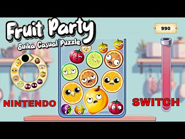 Fruit Party Suika Casual Puzzle - Nintendo Switch release - FRUITFUL