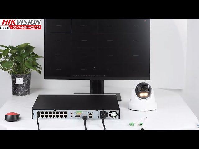 Hikvision DS-7616NI-K2/16P with Poe Connection Demo