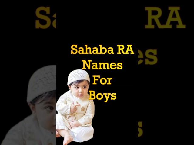 Sahaba RA  Names/Latest Modern Islamic Names Boy 2024 P2/ Arabic Names/ Muslim Boy Names/ Best Names