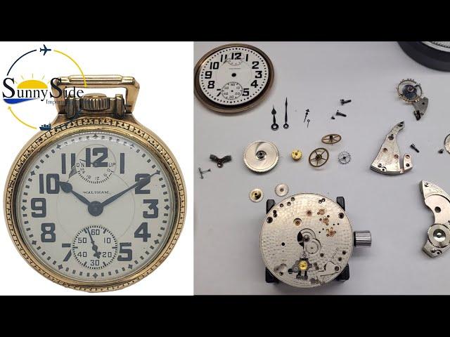 Disassemble, Cleaning, and Reassemble Waltham 23J Vanguard Pocket Watch