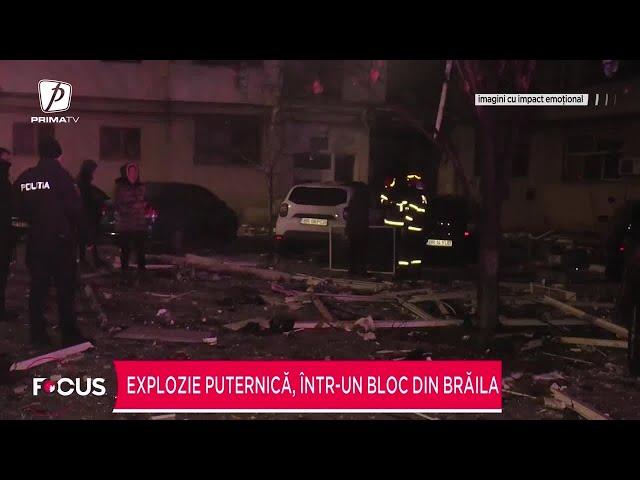 Explozie puternică într-un bloc din Brăila