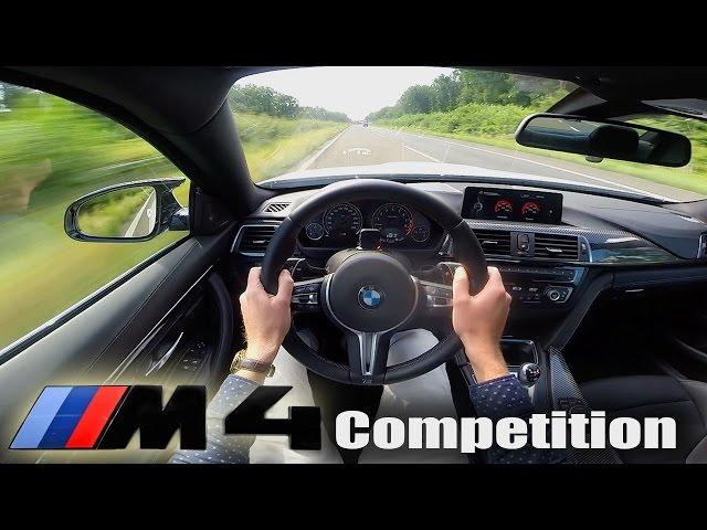 BMW M4 COMPETITION Autobahn TOP SPEED Launch Control Acceleration POV Test Drive & Sound