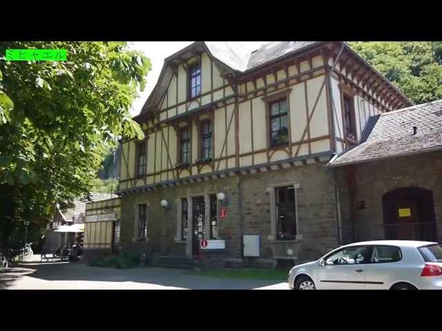 A Stop In The Ahr Valley - The Altenahr Train Station, Germany / Full HD