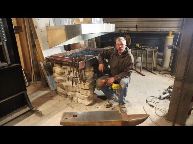 The Finished Stone Forge In The Timber Frame