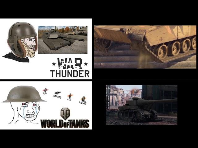 War Thunder Vs World Of Tanks (Lore vs Gameplay Meme)