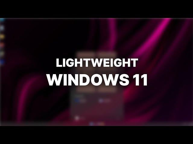 A Lightweight Windows 11? - Nexus LiteOS 11