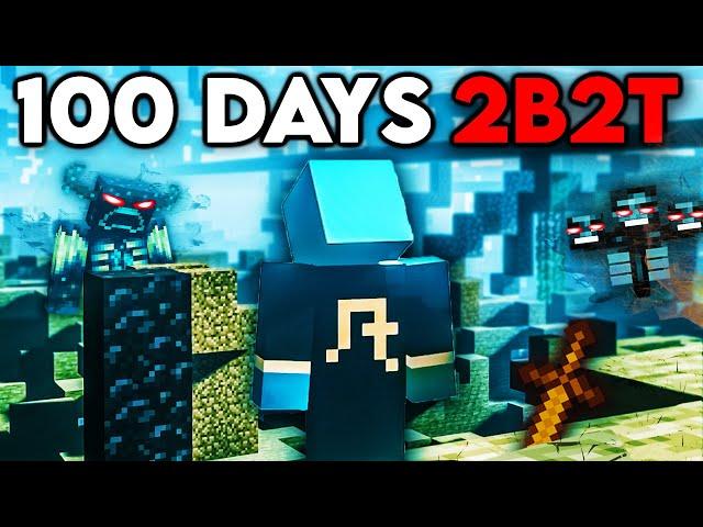 I Survived 100 Days SOLO on 2b2t...Here's What Happened!