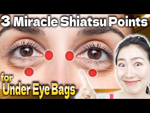 3 Miracle Shiatsu Points to Massage Dramatically Removes Under Eye Bags