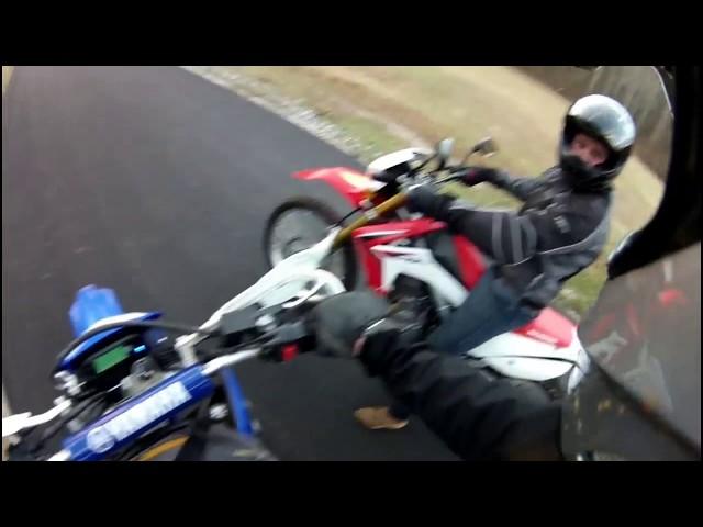 Honda CRF250L vs Yahama WR250R RACE!!!!