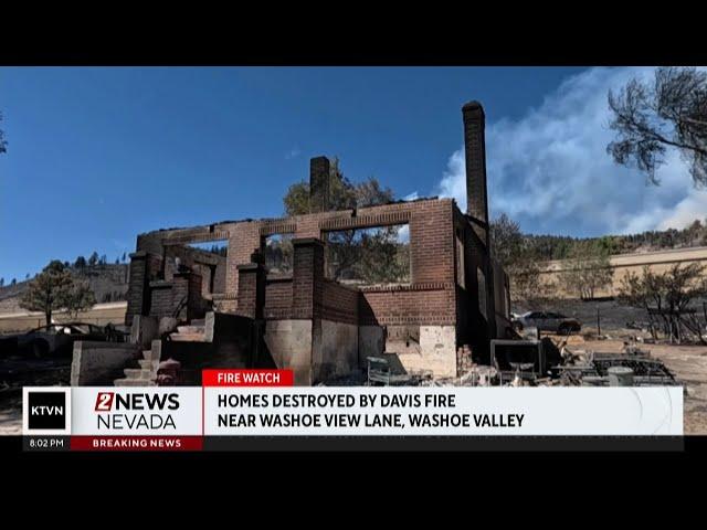 Video of homes destroyed by the Davis Fire