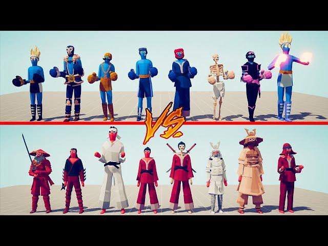 BOXER TEAM vs TAEKWONDO TEAM - Totally Accurate Battle Simulator | TABS