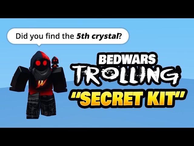 Trolling in Roblox BedWars - The Secret Shadow Kit