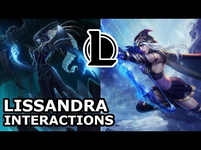 Lissandra Interactions with Other Champions | IS SHE HELPING BELVETH? | League of Legends Quotes