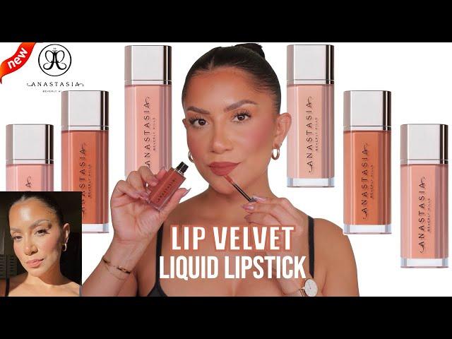 *new* ABH LIP VELVET LIQUID LIPSTICK + NATURAL LIGHTING SWATCHES & EAT TEST | MagdalineJanet