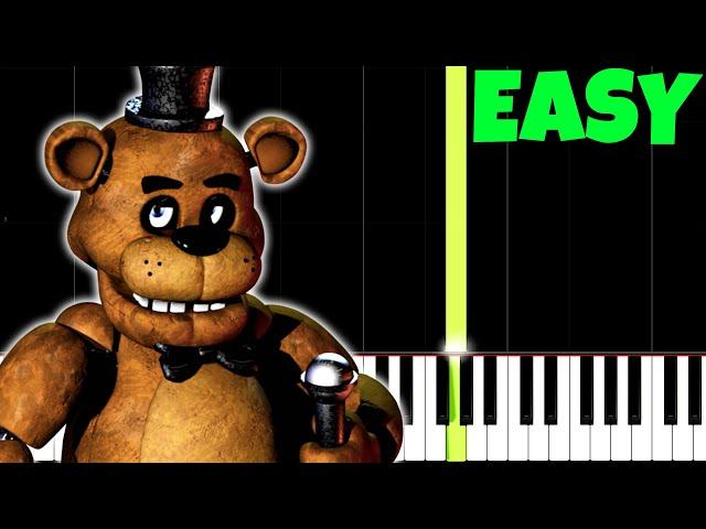 Five Night's At Freddy's Theme Song [Easy Piano Tutorial] (Synthesia/Sheet Music)