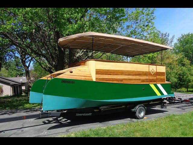 New Custom Canopy,  Building My Solar Electric Catamaran Part Twenty Four
