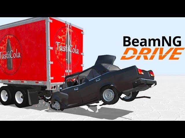 ВОЗМОЖНО ЛИ ВЫЖИТЬ, ЕСЛИ ЗАЛЕТЕТЬ ПОД ФУРУ НА СКОРОСТИ - BeamNG.drive