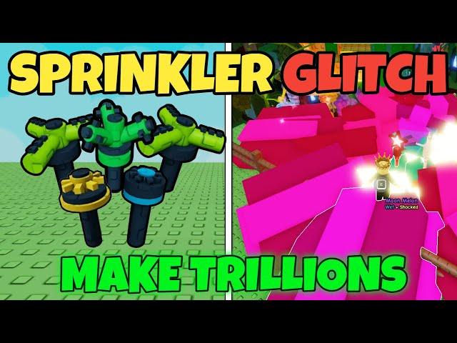 SPRINKLER METHOD GLITCH in GROW A GARDEN TUTORIAL! Roblox  (MAKE TRILLIONS FAST)